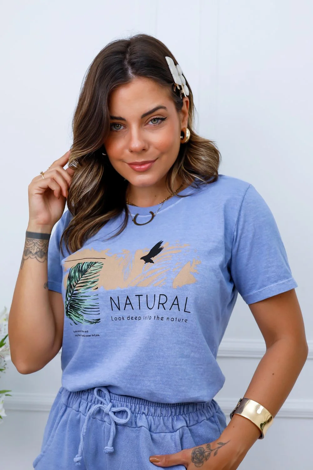 Camiseta Feminina Estonada Veronica Donnab