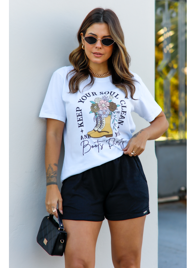 Camiseta Feminina Soul Clean Branca